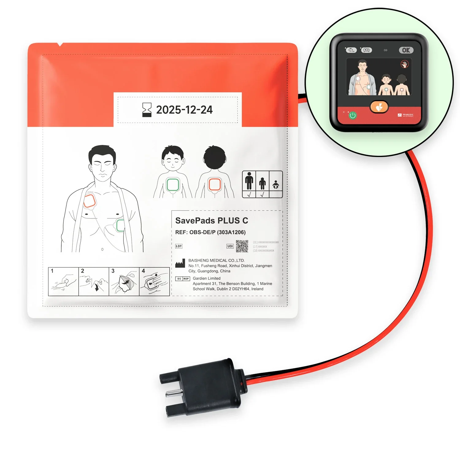 Elektrody terapeutyczne uniwersalne Primedic HeartSave myPAD