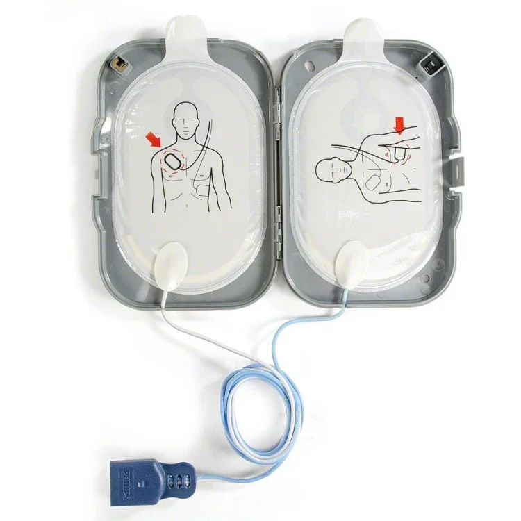 Elektrody terapeutyczne Philips FRx Smart Pads II w otwartym etui